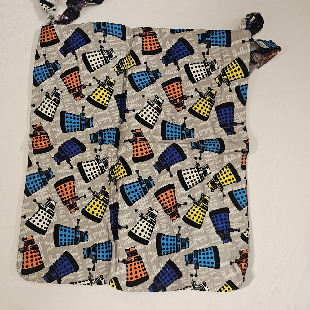 Homemade Doctor Who Bag 15x18 Dalek Theme Bigger On Inside